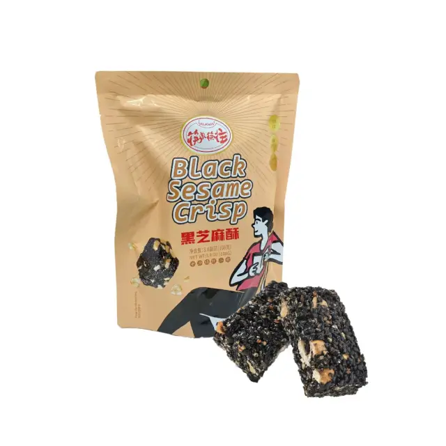 KWLW sesame brittle squares 106g 筷来筷往黑芝麻酥