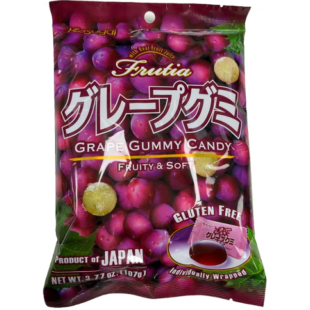 KASUGAI Grape Gummy 107g 春日葡萄味QQ糖 107g