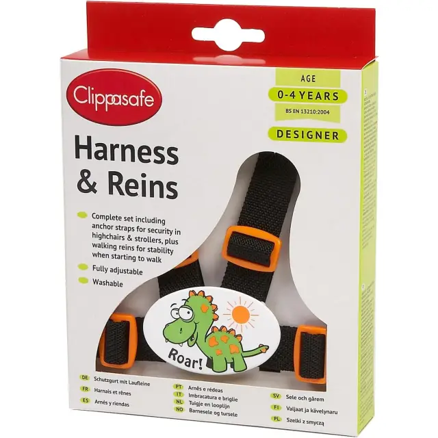 Clippasafe Harness & Reins Little Dinosaur