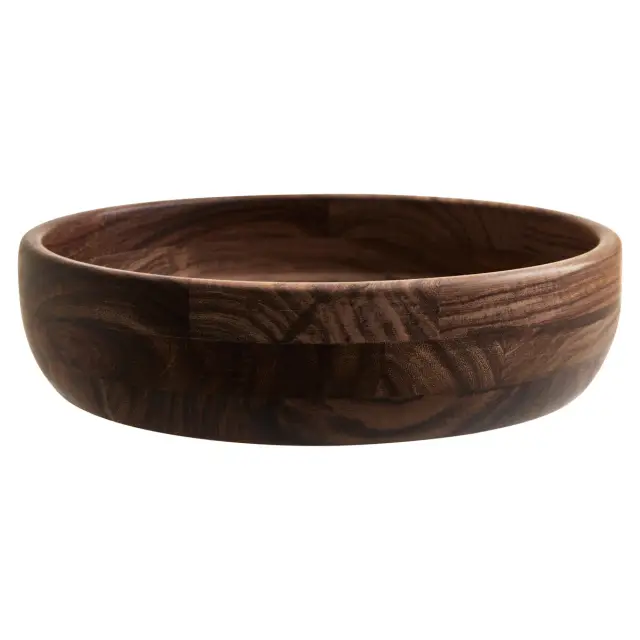 Rosi Small Round Deep Sheesham Wood Salad Bowl
