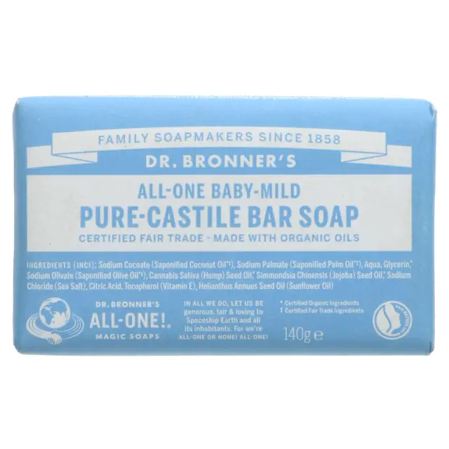 Dr Bronner's Baby Castile Bar Soap