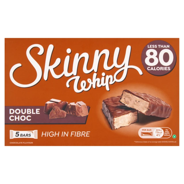 Skinny Whip Double Chocolate 5 Bars 100G