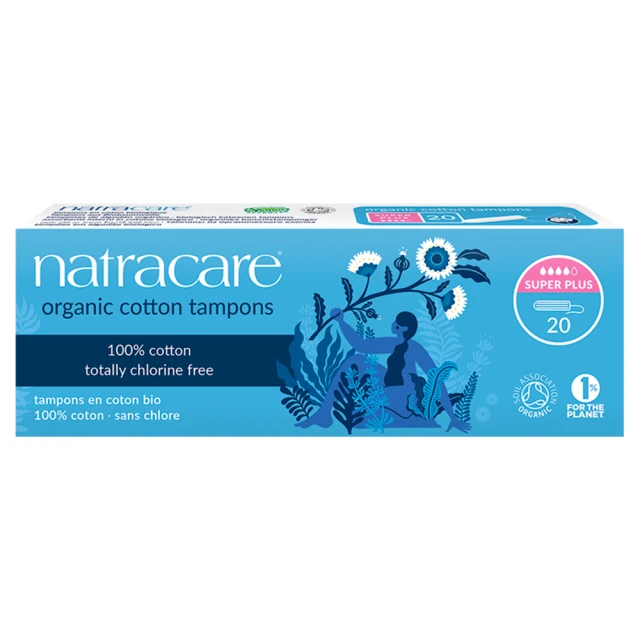 Natracare 20 Organic Cotton Tampons Super Plus