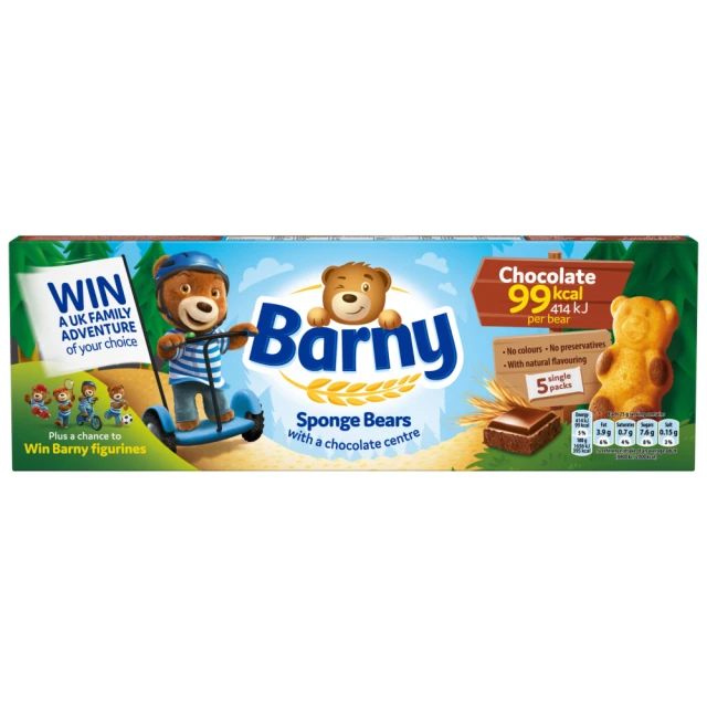 Barny Chocolate Sponge Bears 125g