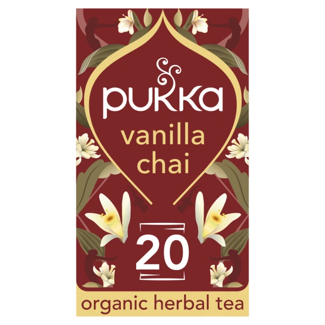 Pukka Vanilla Chai 20 Herbal Tea Sachets 40G