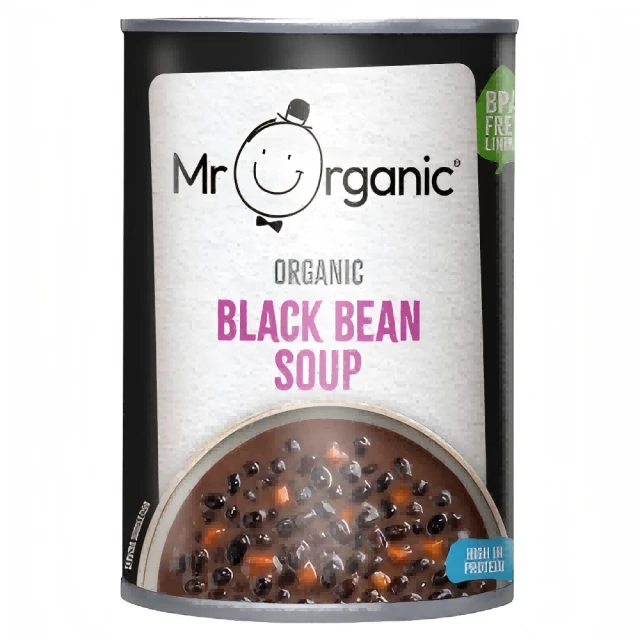 Mr Organic Organic Black Bean & Vegetable Soup 400g