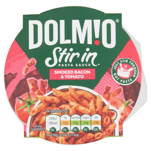 Dolmio Pasta Sauce Stir-In Smoked Bacon & Tomato 150G