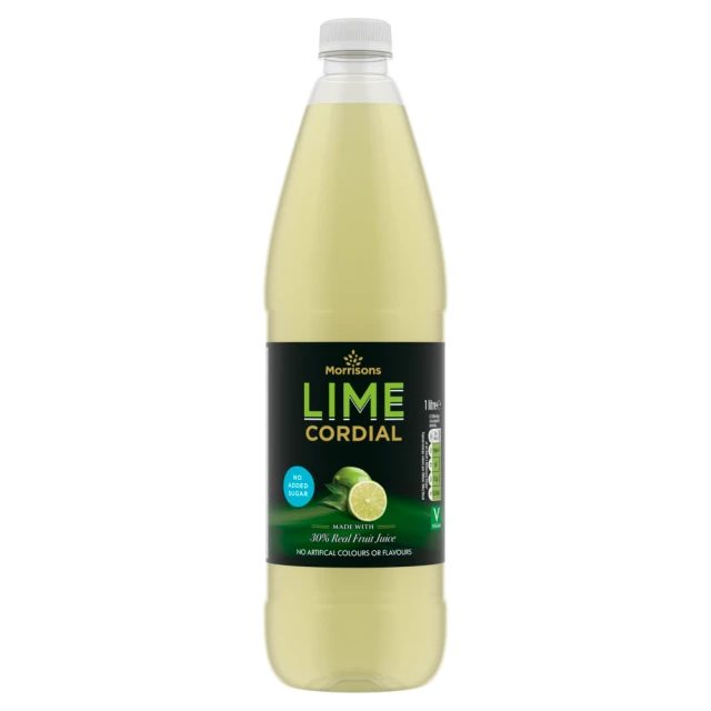 Morrisons Lime Cordial 1L
