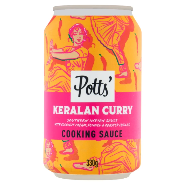 Potts - Keralan Southern Indian Curry Sauce in a Can - 330g