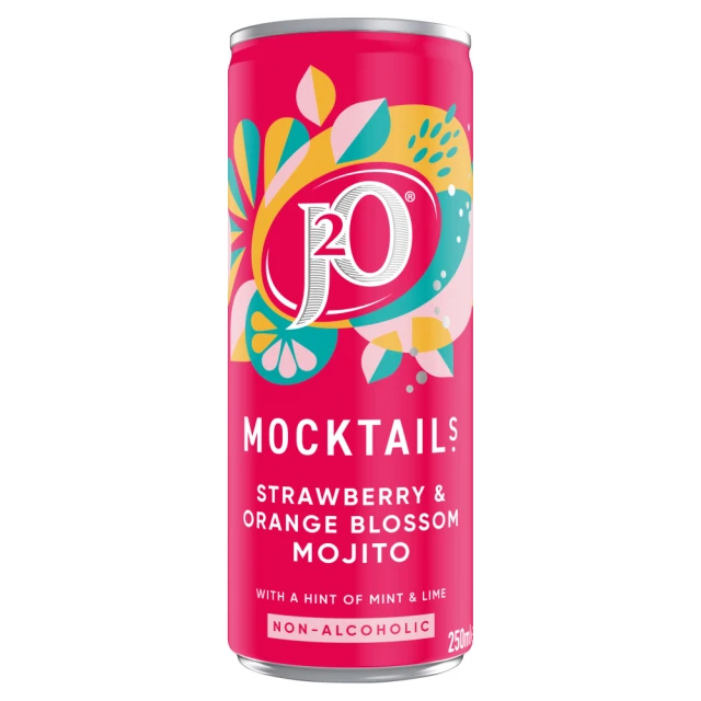 J2O Mocktail Strawb & Org Blossom Mojito 250Ml