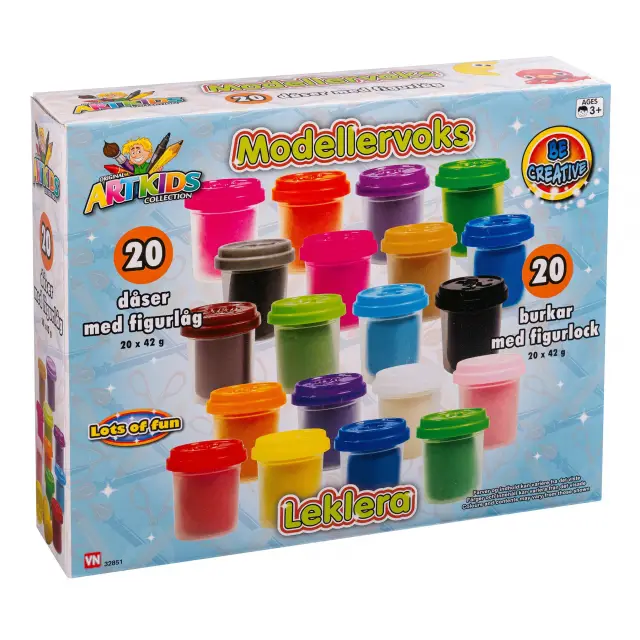 Artkids Collection 20 Cans of Modelling Clay Set