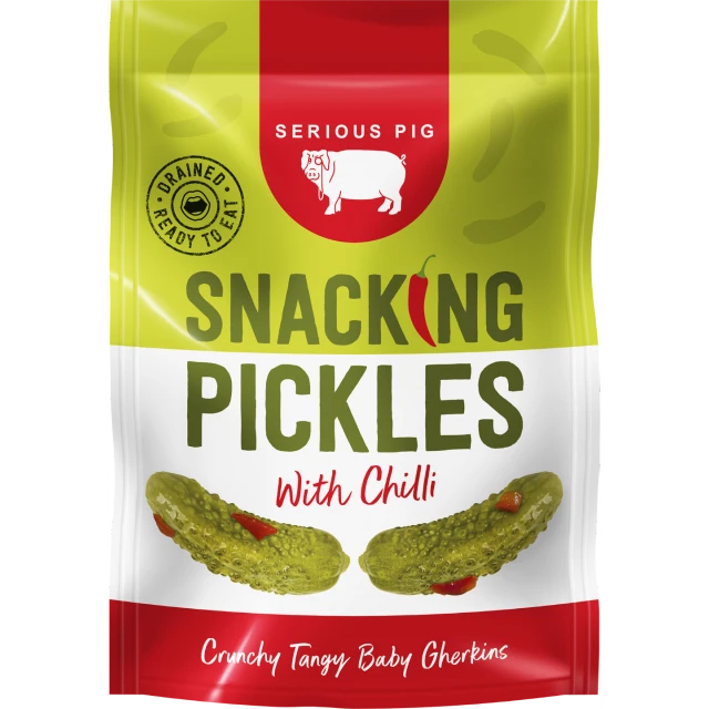 Serious Pig - Snacking Pickles with Chilli - 40g