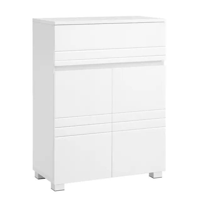 VASAGLE Bathroom Cabinet, 60x30x80cm, White