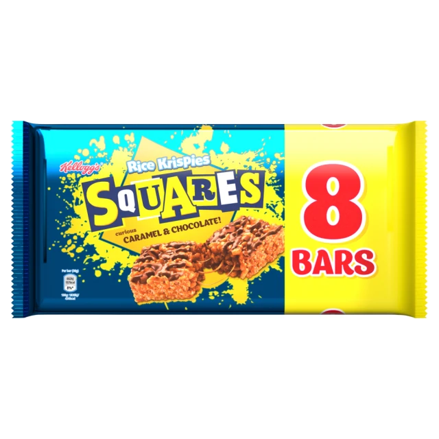 Kellogg's Rice Krispie Squares Caramel & Chocolate 8 x 36G