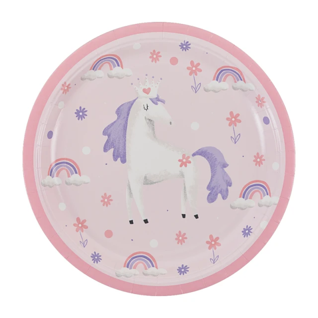 NUTMEG UNICORN PLATE 8PK