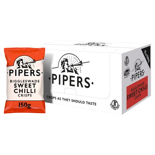 Pipers - Biggleswade Sweet Chilli Crisps - 150g