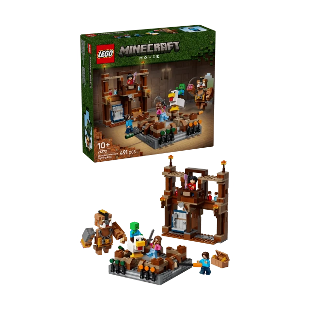LEGO Minecraft 21272 Woodland Mansion Fighting Ring Set