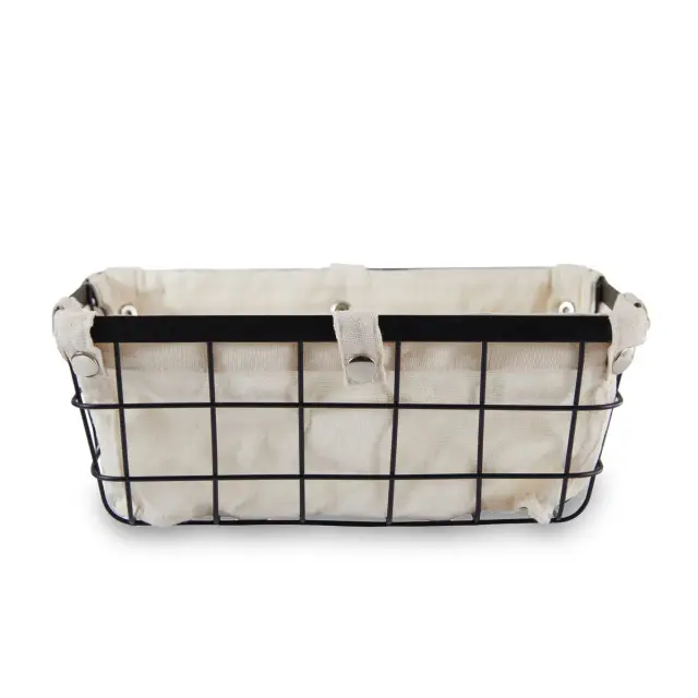 Harga Small Matte Black Wire Storage Basket