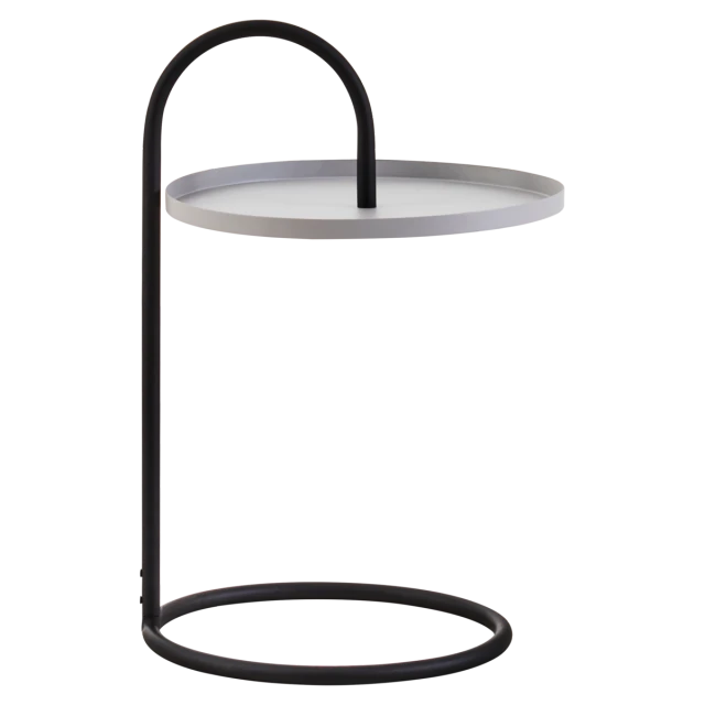 Trosa Grey And Black Hanging Top Side Table