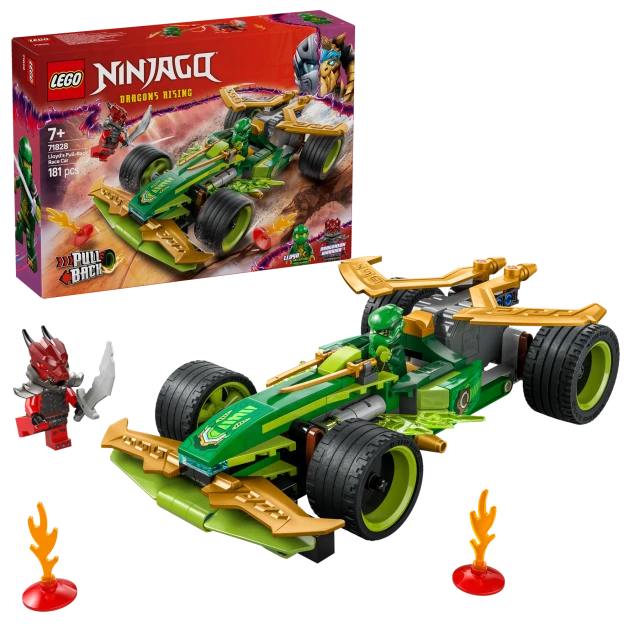 LEGO NINJAGO 71828 Lloyd's Pull-Back Race Car Set