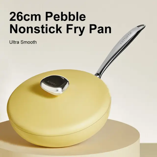 VELOSAN 26cm Cast Aluminium Frying Pan with Lid