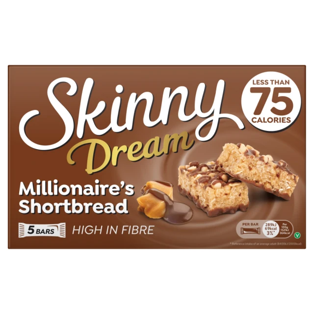 Skinny Dream Millionaires Shortbread 5Pk 95G
