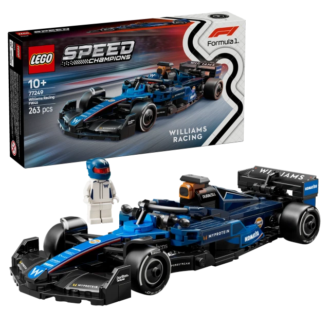 LEGO Speed Champions 77249 Williams Racing FW46 F1 Race Car Set