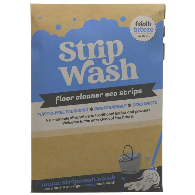 ECOLIVING - Floor Cleaning Strips - 24PK, Disolvable, Plastic Free - 24 STRP