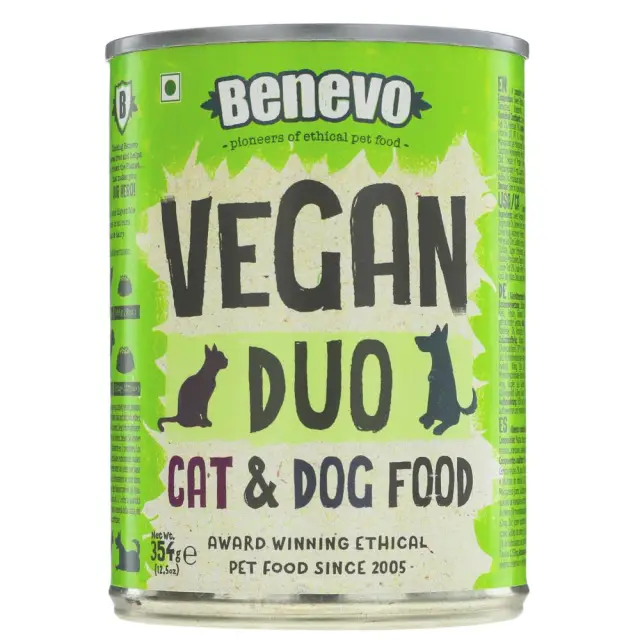 BENEVO - Duo - Cat & Dog Food - Tinned - Nutritionally complete - Vegan - 354G