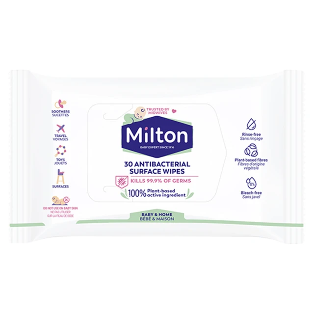 Milton Antibacterial Surface Wipes 30 per pack