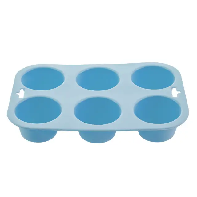 Zing Pastel Blue 6 Cup Muffin Mould