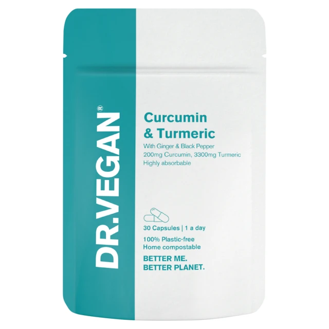 Dr.Vegan Curcumin & Turmeric with Ginger & Black Pepper 30 Capsules