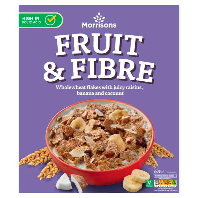 Morrisons Fruit & Fibre 750G