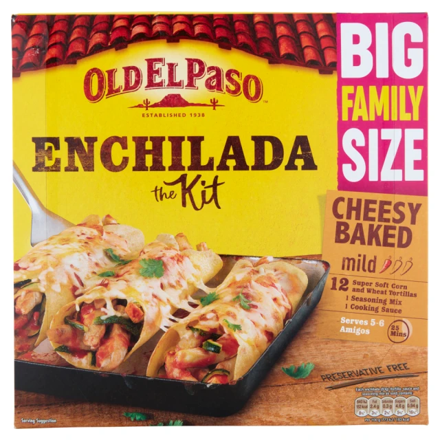 Old El Paso Cheesy Baked Enchilada Kit 995G