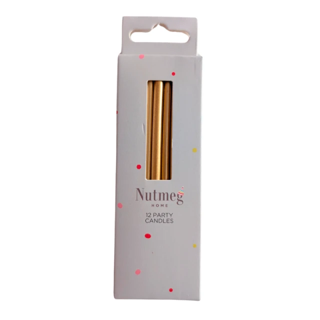 NUTMEG LONG CANDLE GOLD