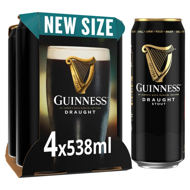 Guinness Draught 4 X 538ml