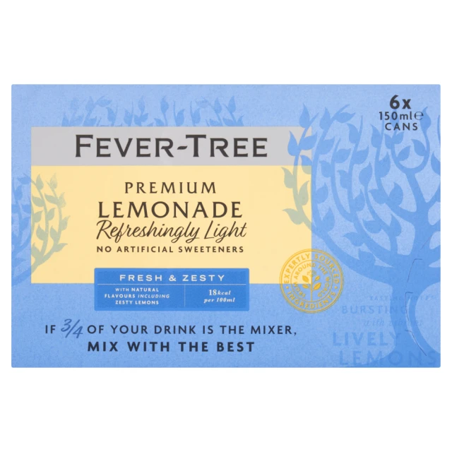 Fever-Tree Premium Lemonade 6 X 150ml