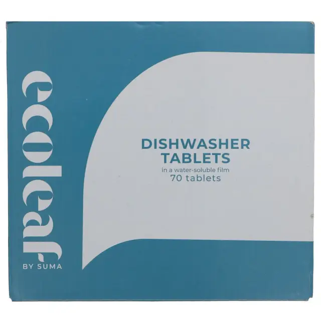 ECOLEAF BY SUMA - Dishwasher Tablets - Classic - Citrus Scented - 70 TABS
