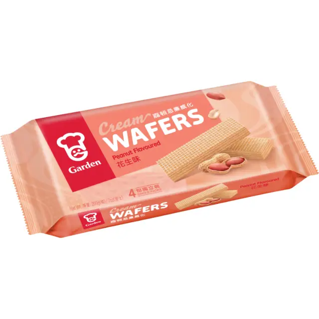 Garden Cream Wafers Peanut Flavour 200g 嘉頓 忌廉威化 (花生味) 200g