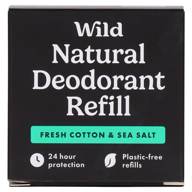 Wild Fresh Cotton & Sea Salt Natural Deodorant Refill 40g