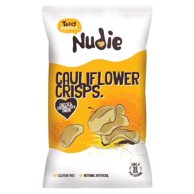 Nudie Snacks Cheese & Caramelised Onion - 80G