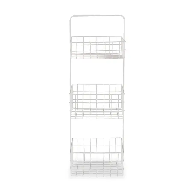 Kirby Three Tier White Storage Caddy