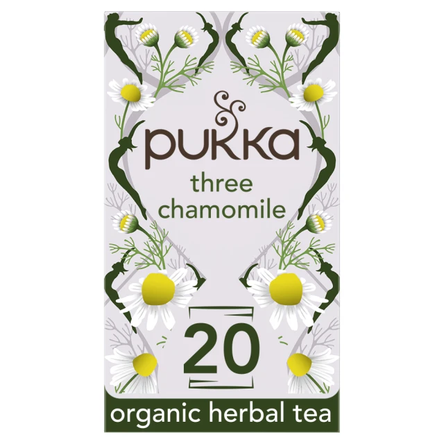 Pukka Three Chamomile Organic 20 Herbal Tea Bags 20S 30G