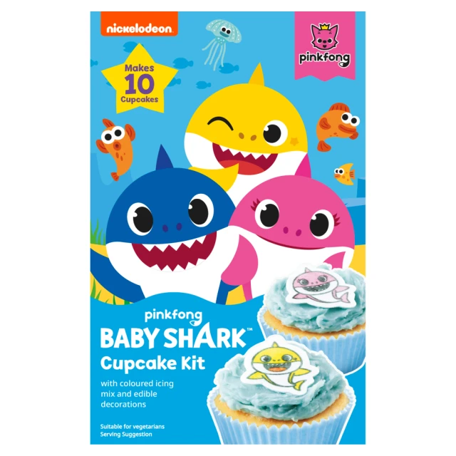 Nickelodeon Pinkfong Baby Shark Cupcake Kit 131G