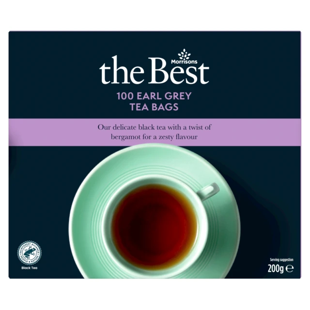 Morrisons The Best Earl Grey 100 Tea Bags 200G