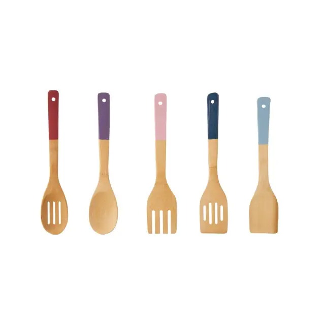 Aleki 5pc Assorted Bamboo Kitchen Utensil Set