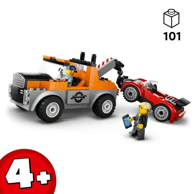 LEGO CITY 60435 Tow Truck and Sports Car Repair
