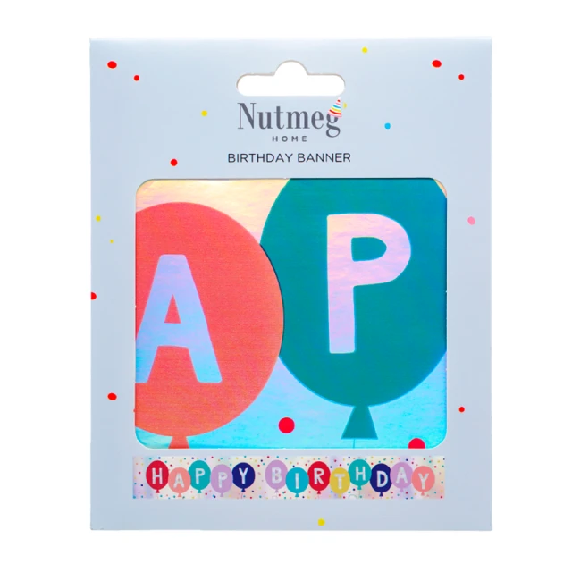 NUTMEG HAPPY BIRTHDAY BANNER MULTICOLOUR