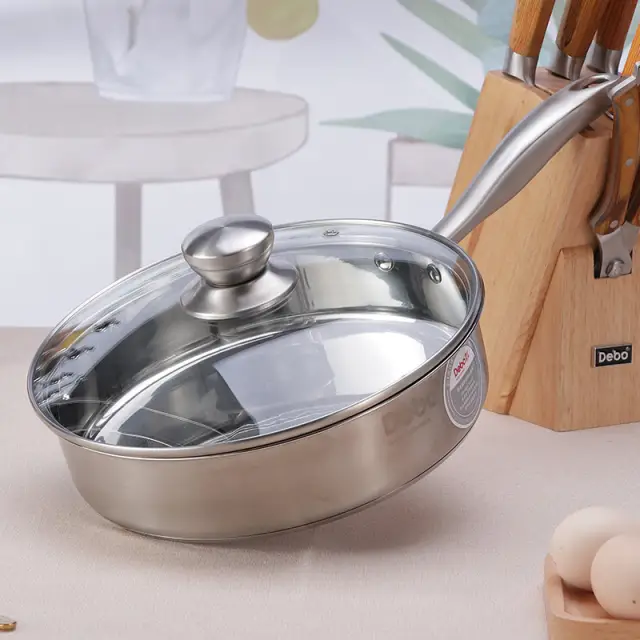 Frying Pan 24cm, Yas, 304 Medical Stainless Steel