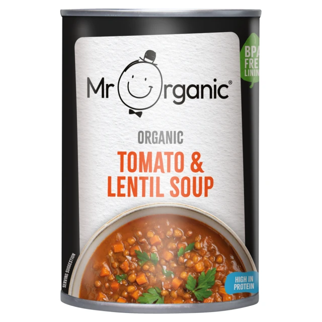 Mr Organic - Organic Tomato and Lentil Soup - 400g